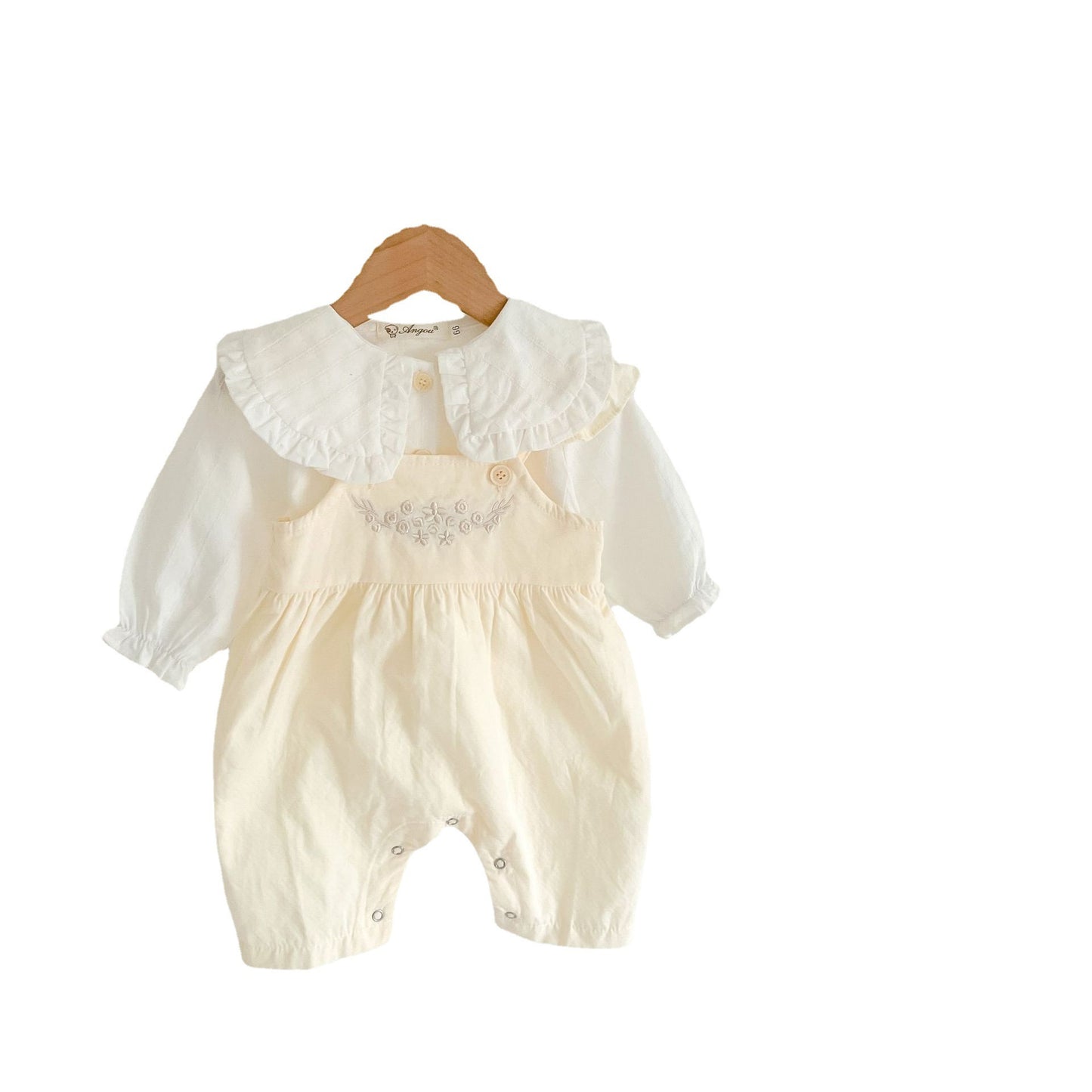Baby Girl Suspender Romper