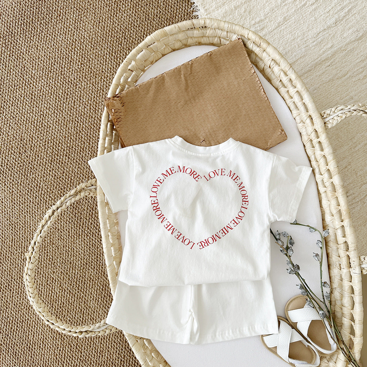 Baby Heart Print 2-Piece Set