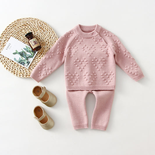 Kids Knitted Sweater & Pants Set
