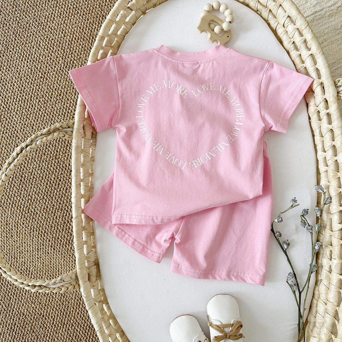 Baby Heart Print 2-Piece Set