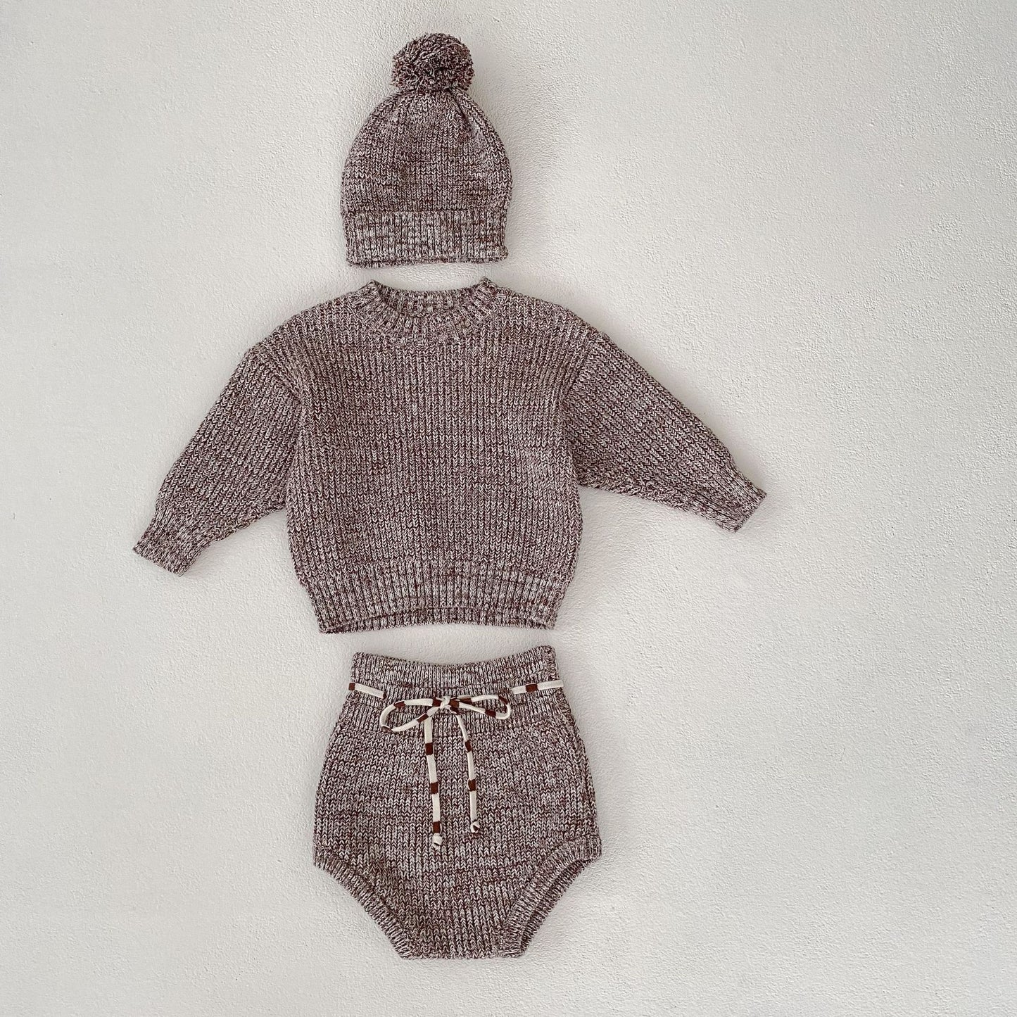 Baby Girl Knitted 3-Piece Set
