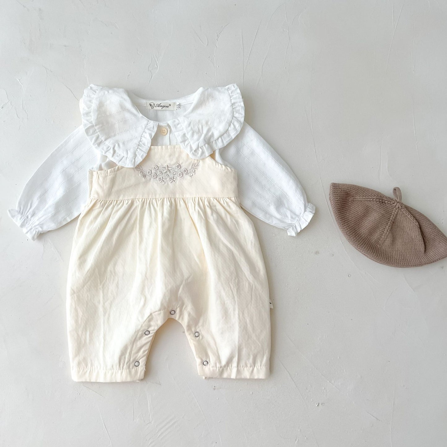 Baby Girl Suspender Romper